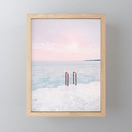 Lake Michigan Sunrise, Chicago Framed Mini Art Print