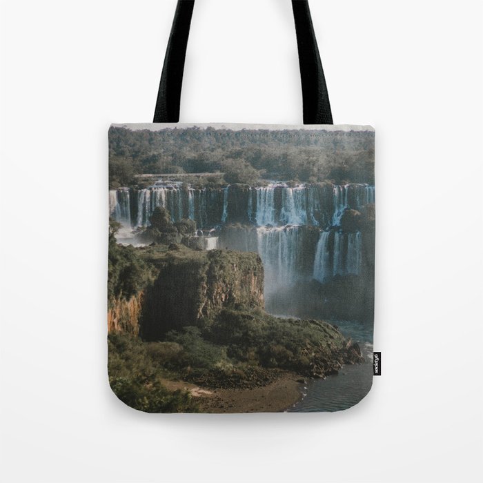 Brazil Photography - The Famous Iguazu Falls In The Jungle Tote Bag