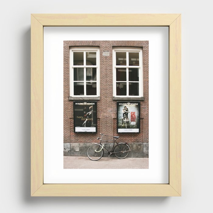 Life is like a bicycle Recessed Framed Print