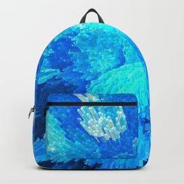 Delicate, floating creatures in the sea - acrylic Backpack