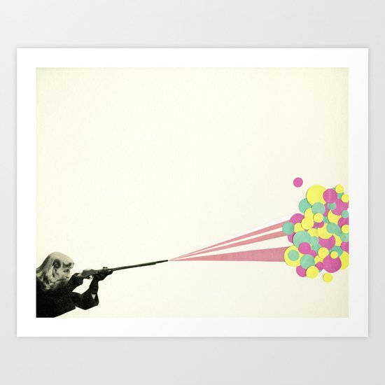 Water Fight Art Print