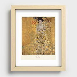 Lady in Gold by Gustave Klimt Recessed Framed Print