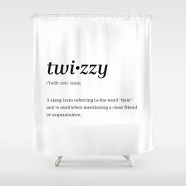 Twizzy Dictionary Definition Hip Hop Humor Shower Curtain
