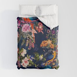 FLORAL AND BIRDS XII Duvet Cover