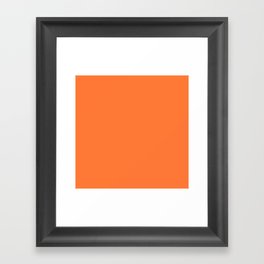 French Marigold Orange Framed Art Print