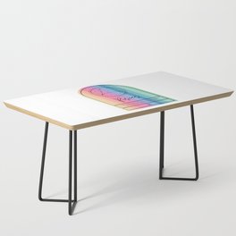 Pisces Zodiac | Rainbow Stripe Coffee Table