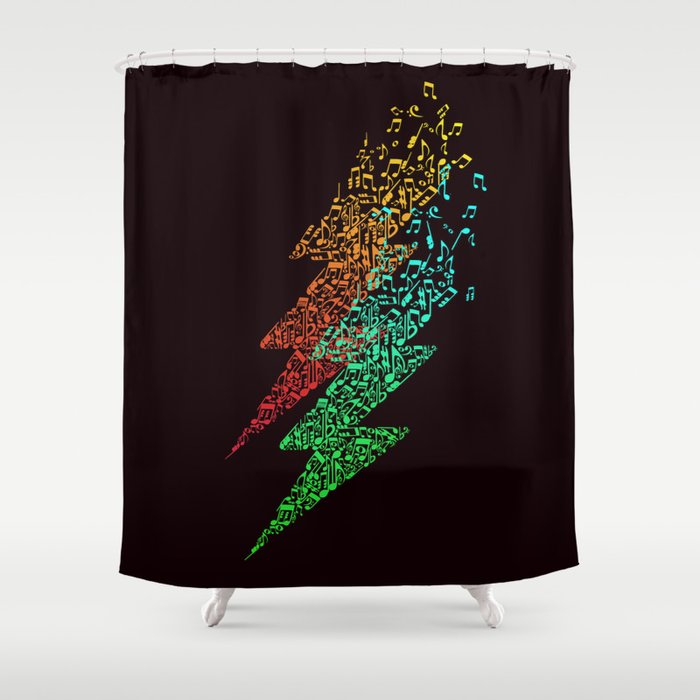 Electro music Shower Curtain