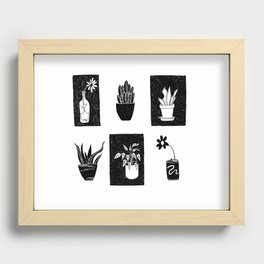 House Plants Recessed Framed Print