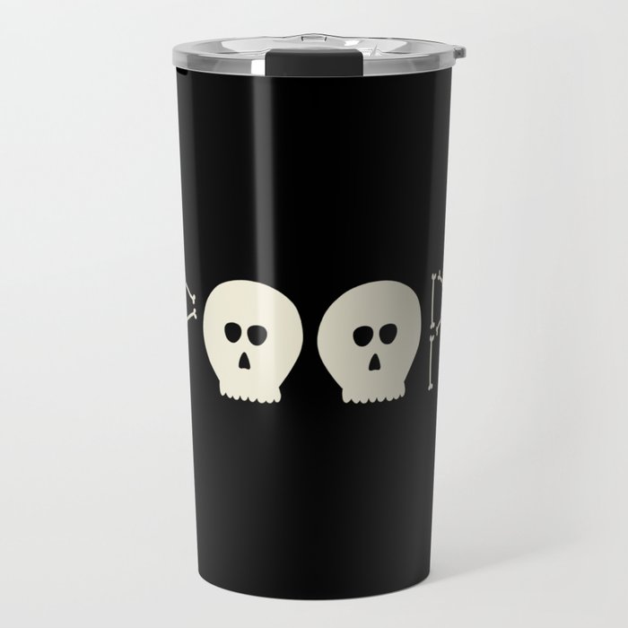 SPOOPY Skeleton Bones Travel Mug