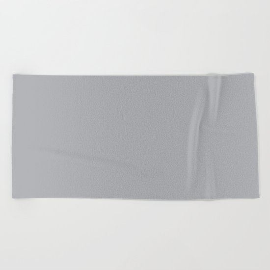 Simply Concrete Gray Beach Towel