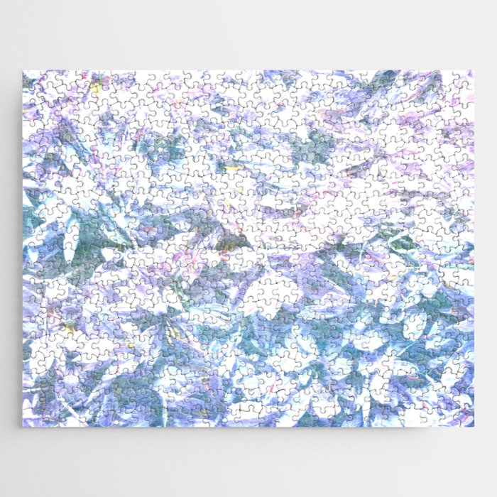 purple floral fairy bed Jigsaw Puzzle