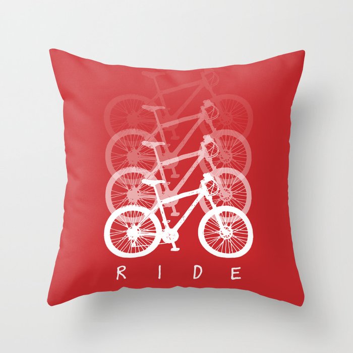 Bikes Throw Pillow