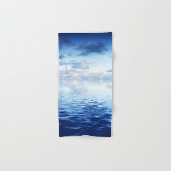 Blue ocean #reflection Hand & Bath Towel