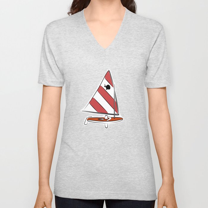 Sunfish Solo V Neck T Shirt