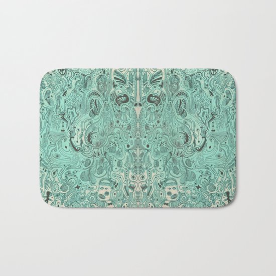 Histological section of my inner world (#4) Bath Mat