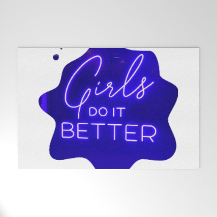 Girls Do It Better Welcome Mat