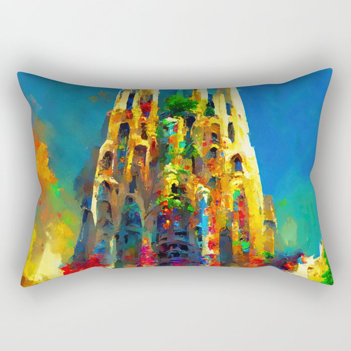 Basilica de la Sagrada Familia Rectangular Pillow
