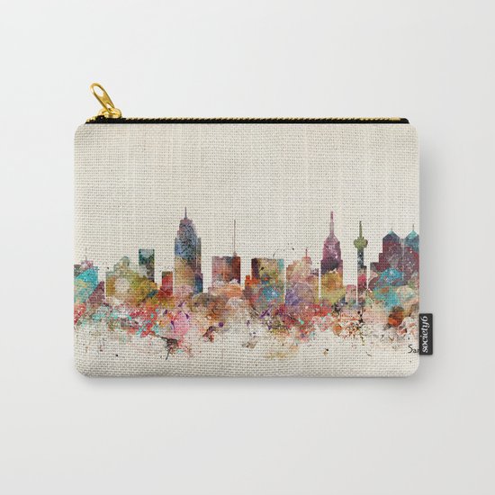 san antonio texas skyline Carry-All Pouch