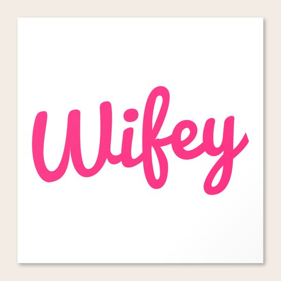 Wifey Quote Canvas Print
