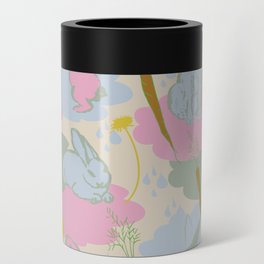 Bunnies and dandelions Can Cooler