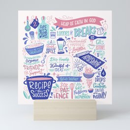 Recipe for Success Mini Art Print