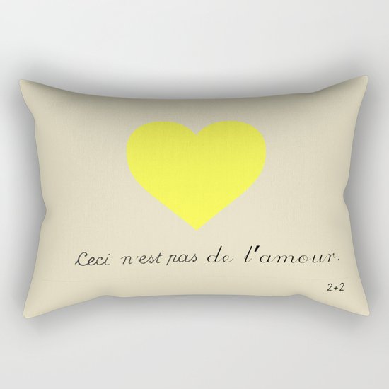 CECI N'EST PAS DE L'AMOUR Rectangular Pillow