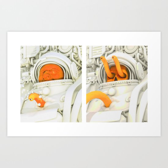 Burster Time-Lapse Art Print