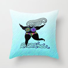 GODDESS OF GOOD ATTITUDE II Throw Pillow