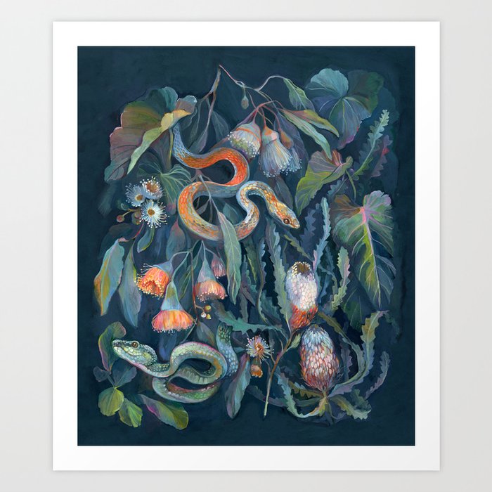 Snake Banksia Forest Art Print