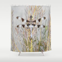 dragonfly tank Shower Curtain