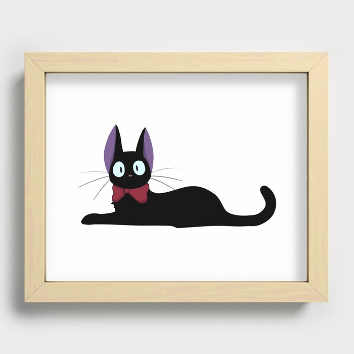 Fancy JiJi Friday the 13th - Kiki's Delivery Service Recessed Framed Print