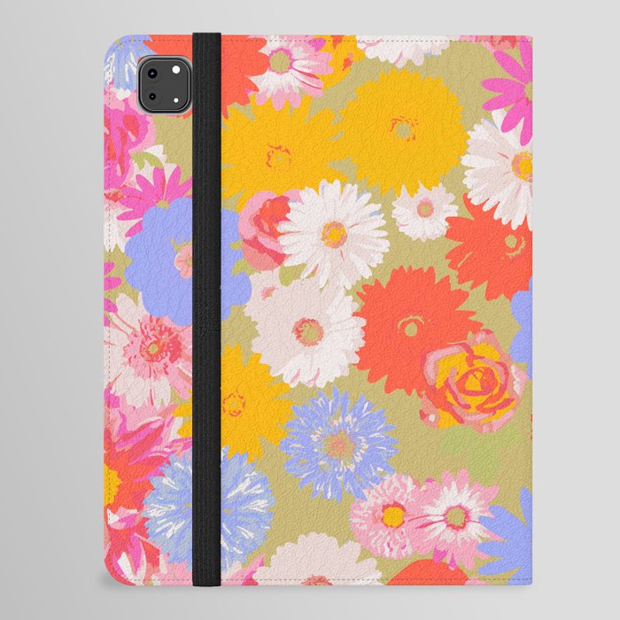 Pop Floral Mix iPad Folio Case