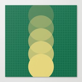 Grid retro color shapes 3 Canvas Print