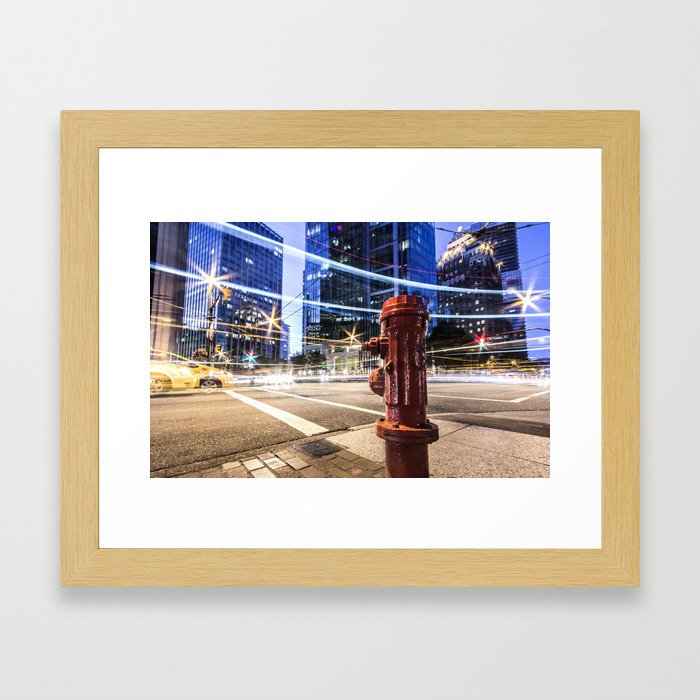 Lights Framed Art Print