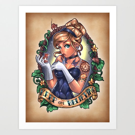 KEEP ON BELIEVING Art Print