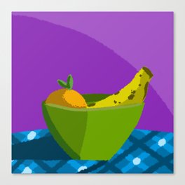Fruits in a bowl Canvas Print