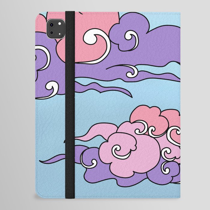 Japanese Colorful Clouds  iPad Folio Case