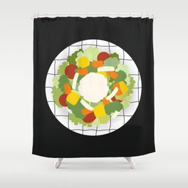 Healthy salad 2 Shower Curtain