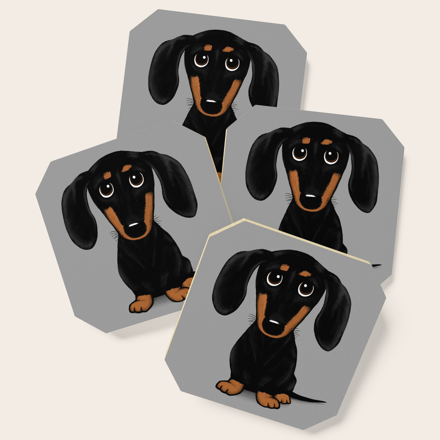 dachshund coasters