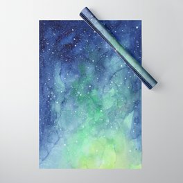 Northern Lights Sky Galaxy Wrapping Paper
