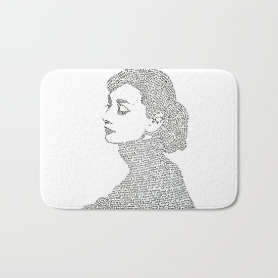 Audrey Hepburn Bath Mat