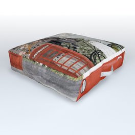 Moving again... Outdoor Floor Cushion | Movinghome, Car, Creepy, Painting, Digital, Ghosts, Cherry, Phonebox, Driving, Newhouse 