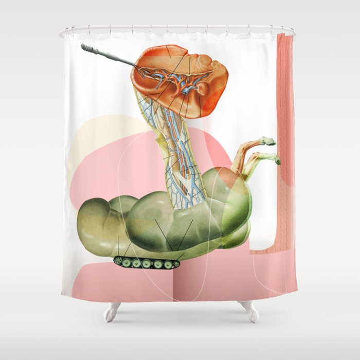organic structur disaster Shower Curtain