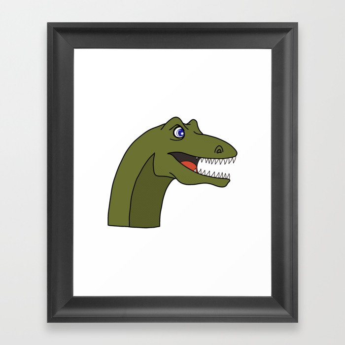 Tyrannosaurus for dinosaur lovers Framed Art Print