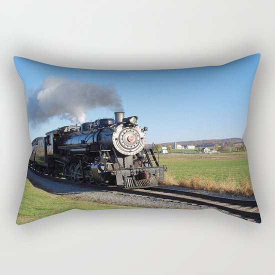 Steam Locomotive Rectangular Pillow