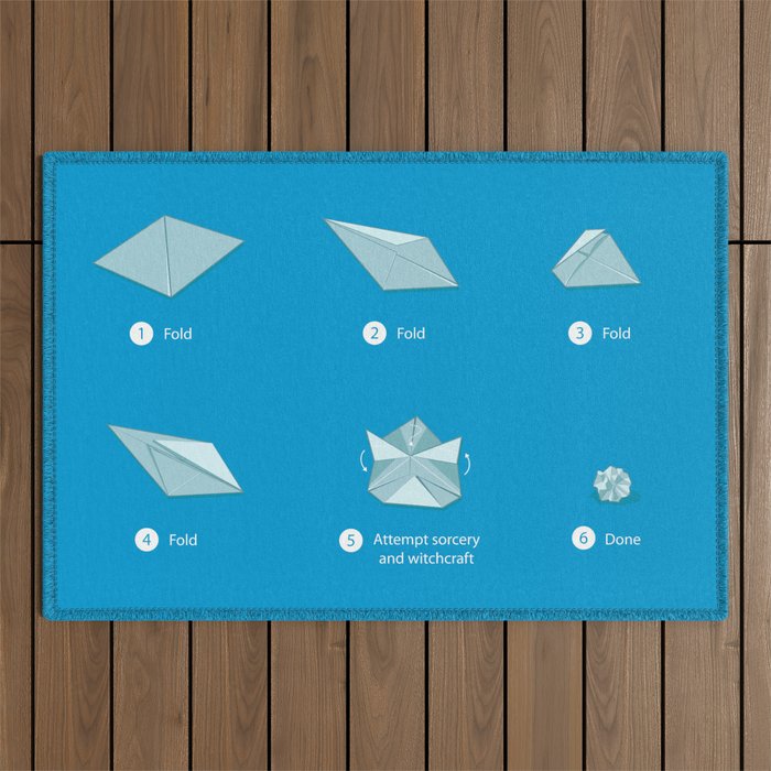 Step-by-step Origami Outdoor Rug