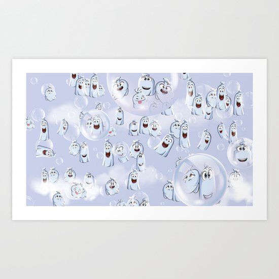 Ghost Composition Art Print