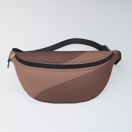 Brown + Tan Mid-Century Modern Arched Figures Fanny Pack