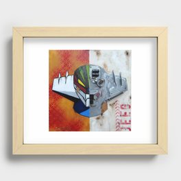 Half roboT Recessed Framed Print