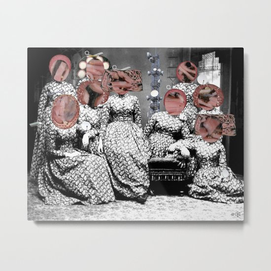 Women´s meating Collage Metal Print